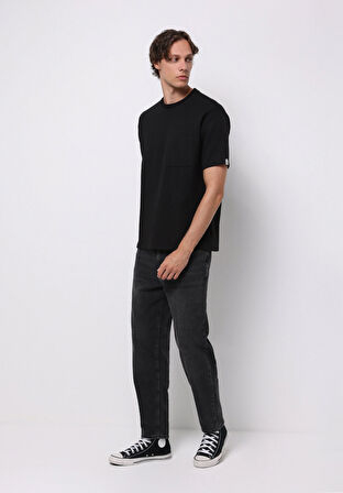 Balloon Fit   Erkek Siyah Jean Pantolon