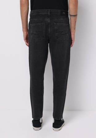 Balloon Fit   Erkek Siyah Jean Pantolon