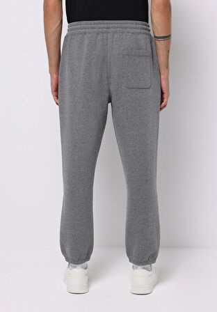 Loose Fit Orta Bel Düz Erkek Antrasit Eşofman Altı