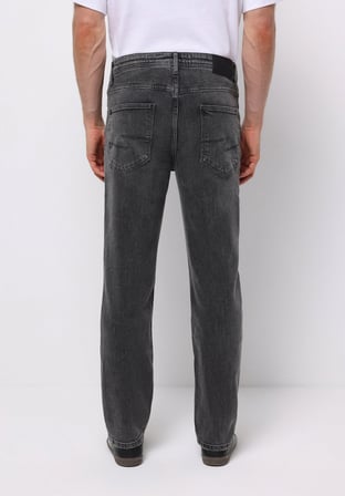 Loose Straight Fit   Erkek Siyah Jean Pantolon