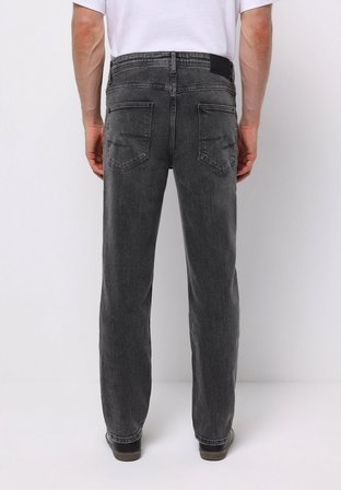 Loose Straight Fit   Erkek Siyah Jean Pantolon