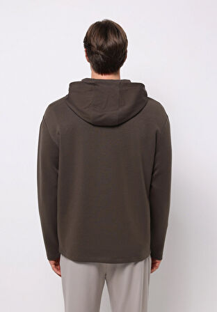 Comfort Fit   Erkek Gri Sweatshirt