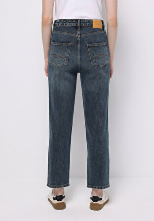 Straight Fit   Kadın İndigo Jean Pantolon