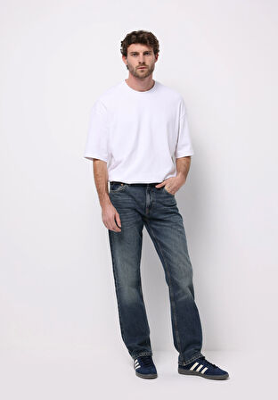 Regular Fit   Erkek İndigo Jean Pantolon