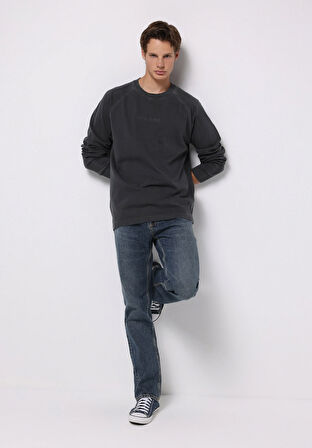 Regular Fit   Erkek İndigo Jean Pantolon