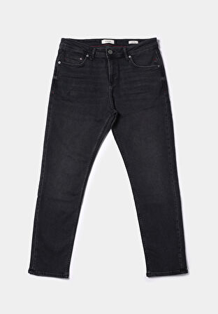 Regular Fit   Erkek Siyah Jean Pantolon