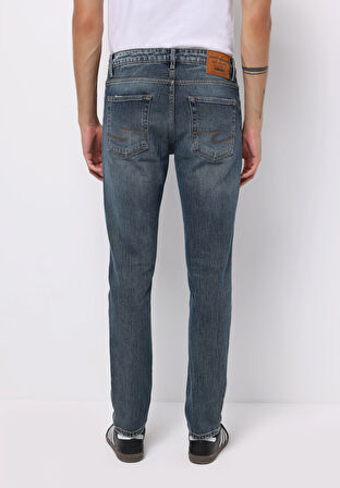 Straight Fit   Erkek İndigo Jean Pantolon