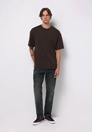 Regular Fit   Erkek Koyu İndigo Jean Pantolon