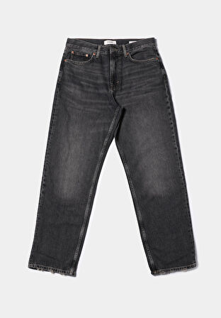 Loose Relaxed Fit   Erkek Siyah Jean Pantolon