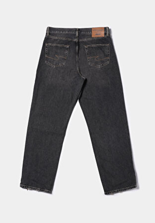 Loose Relaxed Fit   Erkek Siyah Jean Pantolon