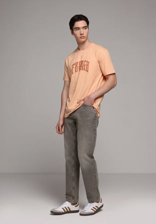 Regular Fit   Erkek Over Dyed Denim Jean Pantolon