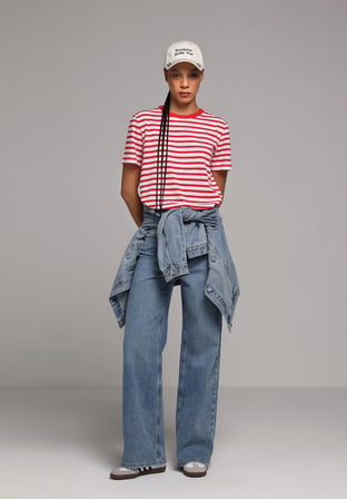 Regular Fit   Kadın Light İndigo Denim Jean Pantolon