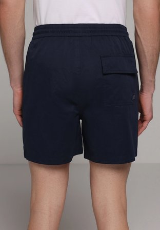 Slim Fit Düz Erkek Lacivert Deniz Şortu
