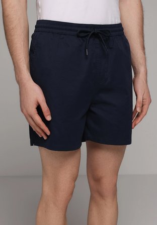 Slim Fit Düz Erkek Lacivert Deniz Şortu