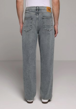 Loose Relaxed Fit   Erkek Green Cast Denim Jean Pantolon