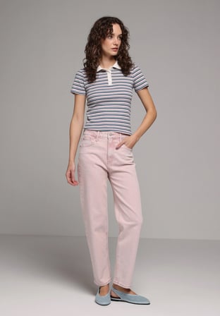 Straight Fit   Kadın Colour Denim Jean Pantolon