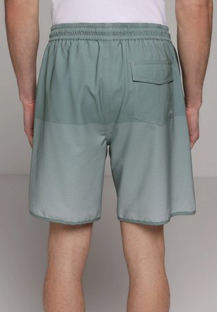 Slim Fit Baskılı Erkek Yeşil Deniz Şortu