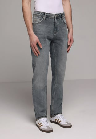Regular Fit   Erkek Green Cast Denim Jean Pantolon