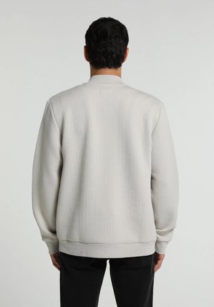 Slim Fit Fermuarlı   Erkek Taş Ceket