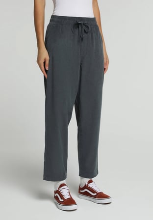 Regular Fit Yüksel Bel Düz Paça Kadın Yeşil  Pantolon