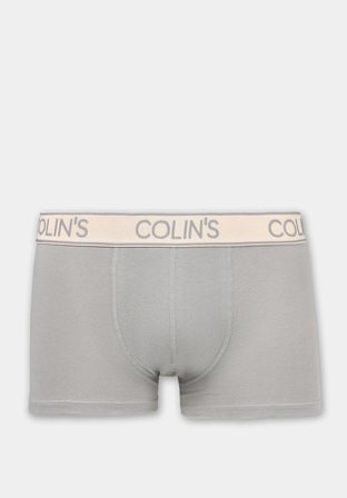 Trunk Fit Düz Erkek Gri Boxer