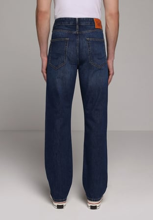 Regular Fit   Erkek Koyu İndigo Jean Pantolon
