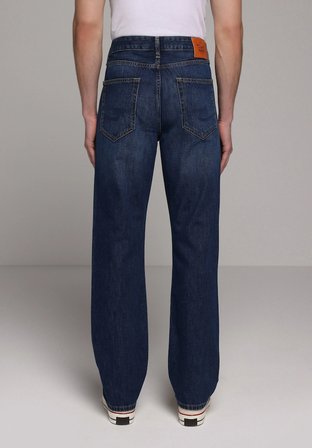 Regular Fit   Erkek Koyu İndigo Jean Pantolon