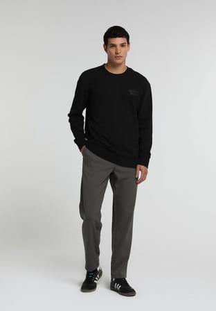 Regular Fit Orta Bel Düz Paça Erkek Yeşil  Pantolon
