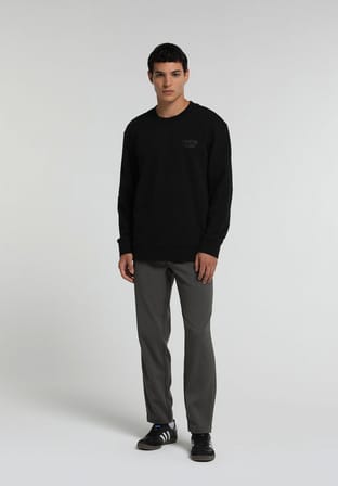 Regular Fit Orta Bel Düz Paça Erkek Yeşil  Pantolon