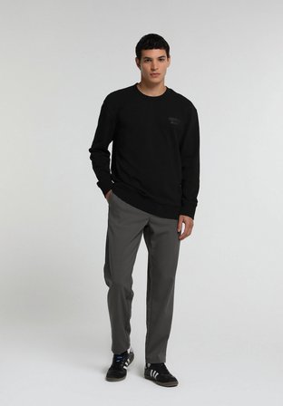 Regular Fit Orta Bel Düz Paça Erkek Yeşil  Pantolon