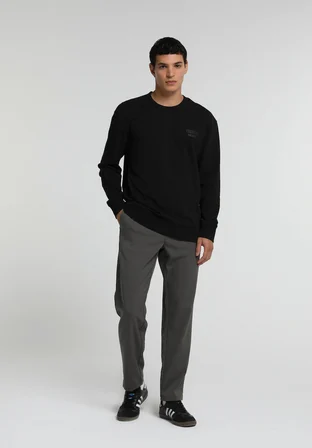 Regular Fit Orta Bel Düz Paça Erkek Yeşil  Pantolon