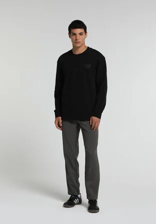 Regular Fit Orta Bel Düz Paça Erkek Yeşil  Pantolon