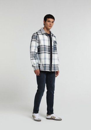 Slim Fit   Erkek Blue Black Denim Jean Pantolon