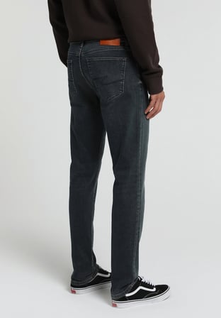 Slim Fit   Erkek Over Dyed Denim Jean Pantolon