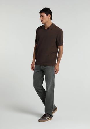 Relaxed Straight Fit   Erkek Green Cast Denim Jean Pantolon