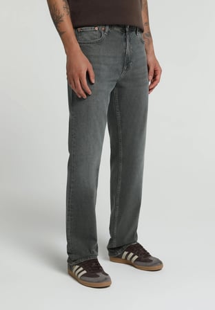 Relaxed Straight Fit   Erkek Green Cast Denim Jean Pantolon