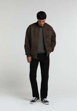 Relaxed Straight Fit   Erkek Mid İndigo Denim Jean Pantolon