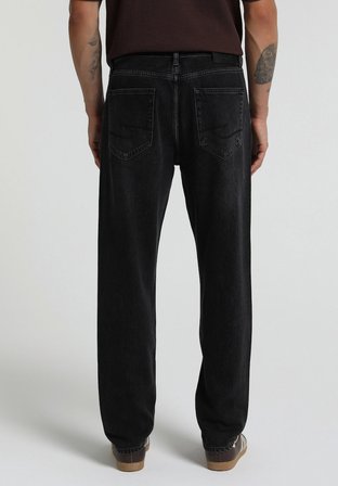 Tapered Fit   Erkek Black Black Denim Jean Pantolon