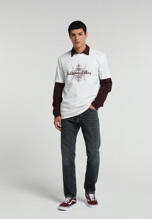 Slim Tapered Fit   Erkek Green Cast Denim Jean Pantolon
