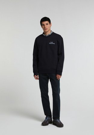 Slim Tapered Fit   Erkek Blue Black Denim Jean Pantolon