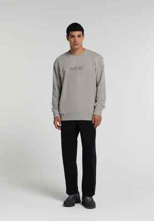Relaxed Fit Orta Bel Düz Paça Erkek Lacivert  Pantolon