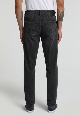 Slim Fit   Erkek Black Denim Jean Pantolon