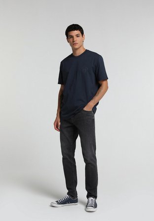 Slim Fit   Erkek Black Denim Jean Pantolon