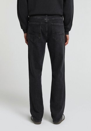 Straight Fit   Erkek Black Denim Jean Pantolon