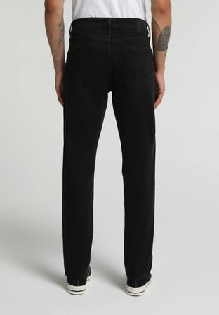 Slim Tapered Fit   Erkek Black Black Denim Jean Pantolon