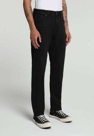 Slim Tapered Fit   Erkek Black Black Denim Jean Pantolon