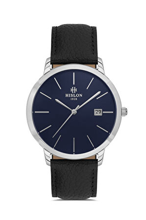 Hislon Siyah Deri Kordon Erkek Kol Saati CL161S-11BS