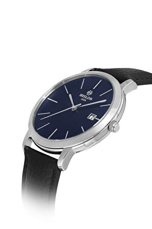 Hislon Siyah Deri Kordon Erkek Kol Saati CL161S-11BS