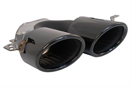 W118 CLA IÇIN UYUMLU  CLA45 DIFÜZÖR & EGZOZ SETI (SIYAH EGZOZ ILE)