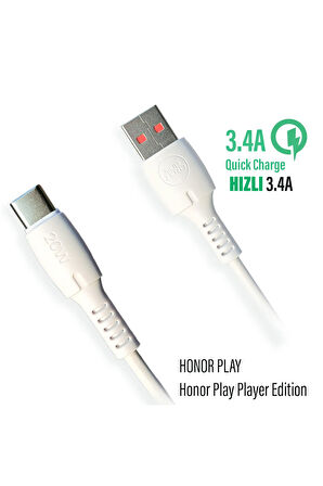 Honor Play Type-C Hızlı Şarj Kablosu 3.4A HIZLI